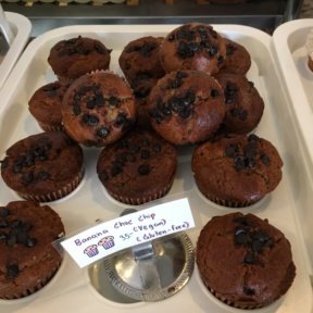 Gluten-free vegan banana muffins from Blue Diamond Breakfast Club